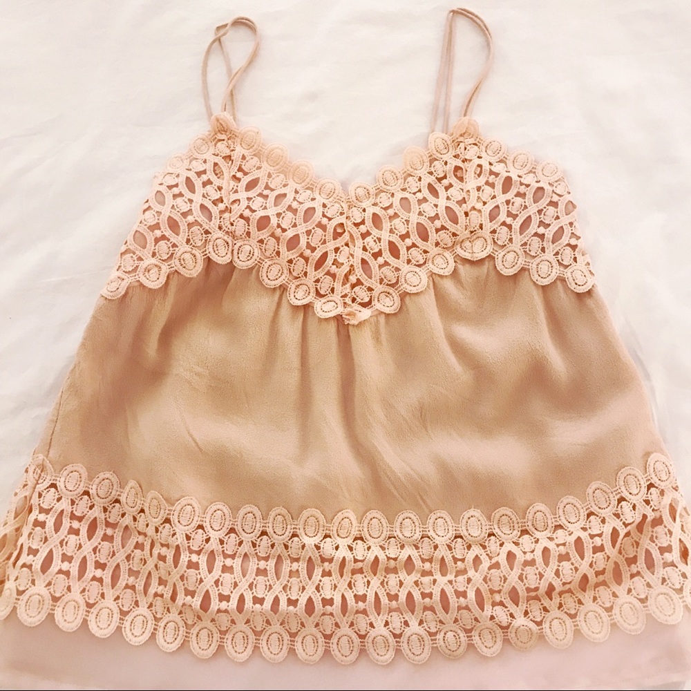 Revolve Beautiful lJ.O.A. Pink Tank Top Size XS